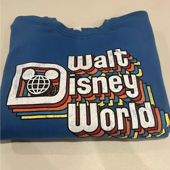 Walt Disney World Crew Neck S vintage Style Walt Disneyland Epcot MGM - Picture 1 of 9